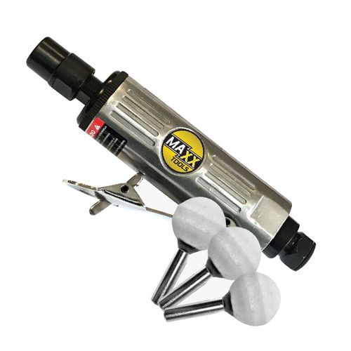 Esmerilhadeira Pneumática 25.000RPM com 3 Pontas - MXT-0611BKB (8NJ) - MAX TOOLS
