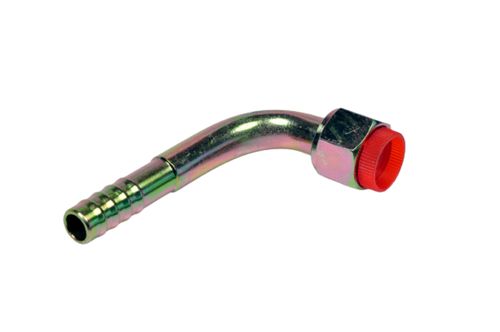 Conexao 90o Femea Aluminio 10mm Flare Com Clip