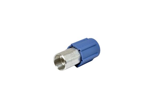 Conexao Reta Femea Aluminio 10mm O'ring Valvula De Servico R12 Com Clip