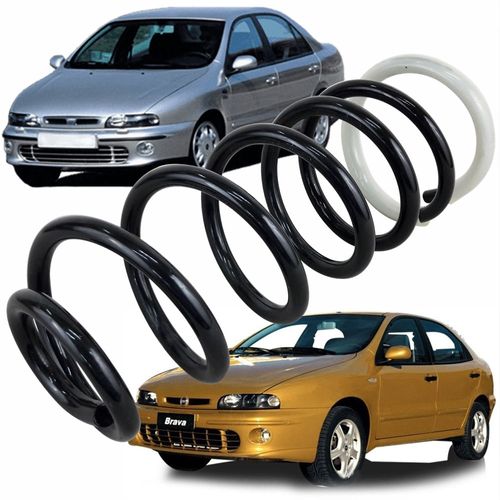 Mola Traseira Original Fabrini Fiat Brava 99 até 2003 Marea Sedan 98 até 2007 Exceto Marea Turbo