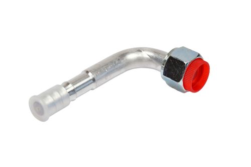 Conexao 90o Femea Aluminio 08mm O'ring R134a Radial Metrica Com Clip