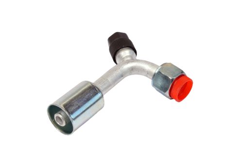 Conexao 90o Femea Aco 06mm O'ring Sem Clip