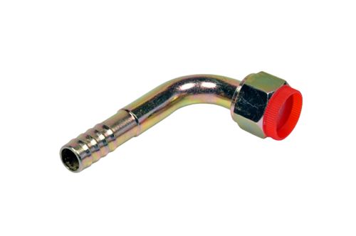 Conexao Reta Femea Aluminio 08mm O'ring Valvula De Servico R134a Com Clip