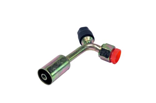 Conexao 90o Femea Aco 10mm O'ring Sem Clip