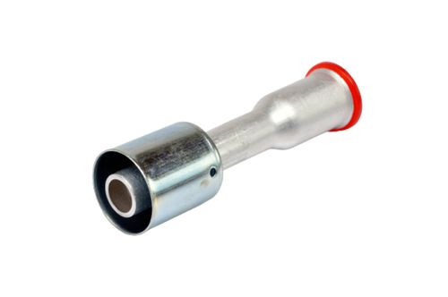 Conexao 45o Femea Aluminio 06mm O'ring Valvula De Servico R134a Com Clip