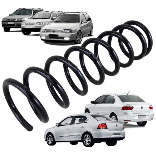 Mola Traseira Fabrini Veículos com GNV Parati G2 G3 G4 96 até 2013 e Voyage G5 G6 2008 até 2018 (Preço Unitário)