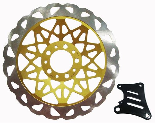 Discão Freio 290mm Esportivo Dourado Titan 150 Mix Titan 160 Fan 150 Fan 160 2009 até 2017