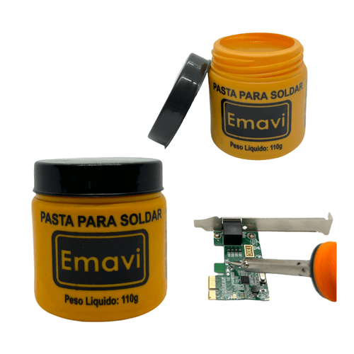 Pasta Para Soldar Auxiliar de Solda Emavi 110g Para Estanho