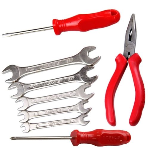 Kit Alicate com Fenda, Philips e Chave Fixa 8 Peças - Mayle
