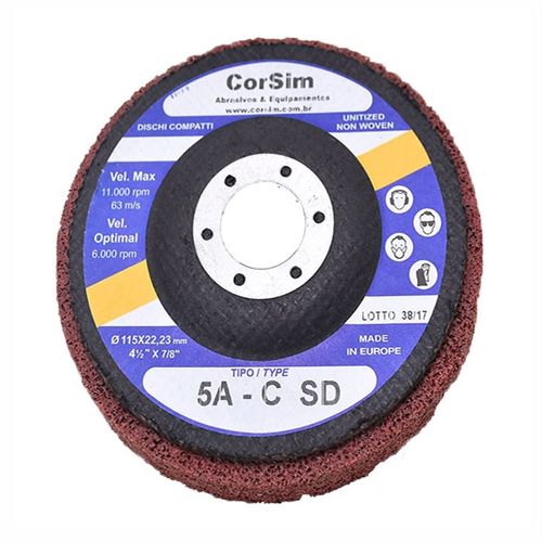 Disco Corsistrip Compacto 11.000 RPM Grão ACS Abrasivo Óxido de Alumínio Cor Vermelho Made In Europe