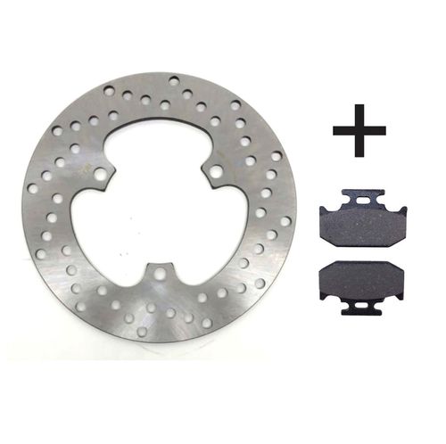 Kit Disco de Freio + Pastilha Traseiro Lander Tenere 250