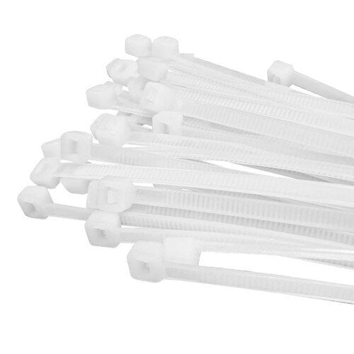 Abraçadeira de Nylon 200 x 3,6 Branca com 1000 Peças - Fertak