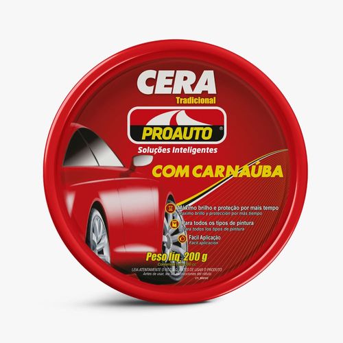 Cera Tradicional com Carnaúba 200g PROAUTO 204