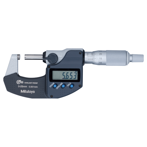 Micrômetro Externo Digital 0-25mm 0,001mm Proteção IP65 293-240-30 Mitutoyo