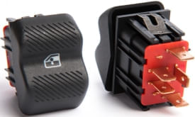 INTERRUPTOR BOTAO VIDRO ELETRICO TRASEIRO SIMPLES GOL 96-05  - K3109065