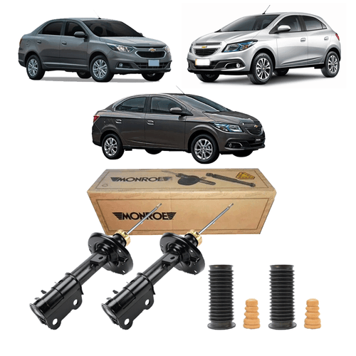 Par Amortecedor Dianteiro Onix 2012 A 2020 + Kit Completo