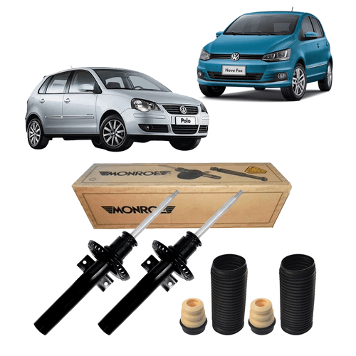 Par Amortecedor Dianteiro Fox 1.0 1.6 2003 A 2021 + Kit Completo