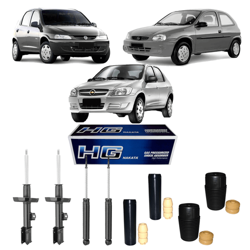 Kit 4 Amortecedor Corsa 1994 A 2002 + Kit Completo