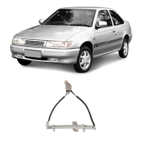 Máquina Vidro Mecânica Dianteira Esquerda Logus 1993/1996