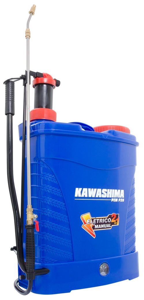 Pulverizador Costal Elétrico e Manual Kawashima 20L 4 Bar