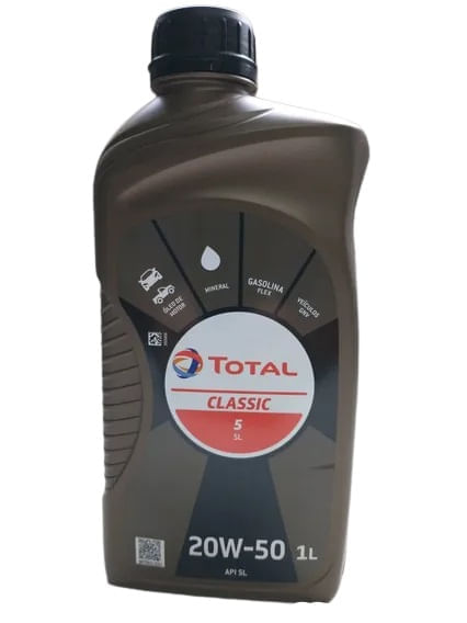 ÓLEO LUBRIFICANTE TOTAL CLASSIC SL 20W50 1L TOTAL