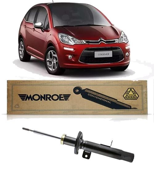 Amortecedor Dianteiro Citroen C3 2002 A 2012 Esquerdo